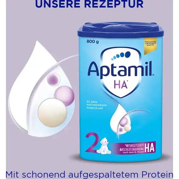 HA 2 hydrolysierte Folgenahrung nach dem 6. Monat