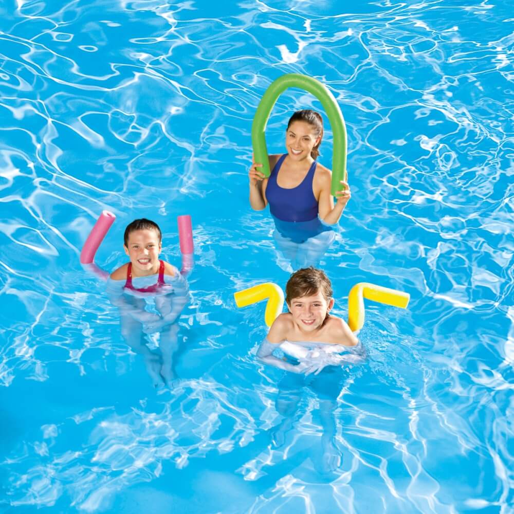 Bestway Aqua Bones Poolnudel, sortiert, orange, rosa, grün, gelb, ab 36 Monate - 12 Jahre. Farbe nicht frei wählbar.