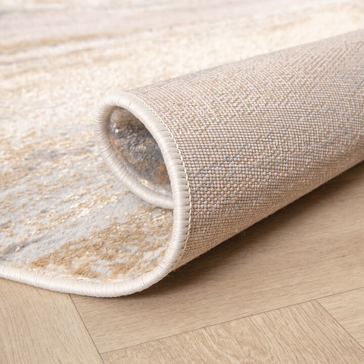Marmer vloerkleed - Leonore Noce Creme/Bruin