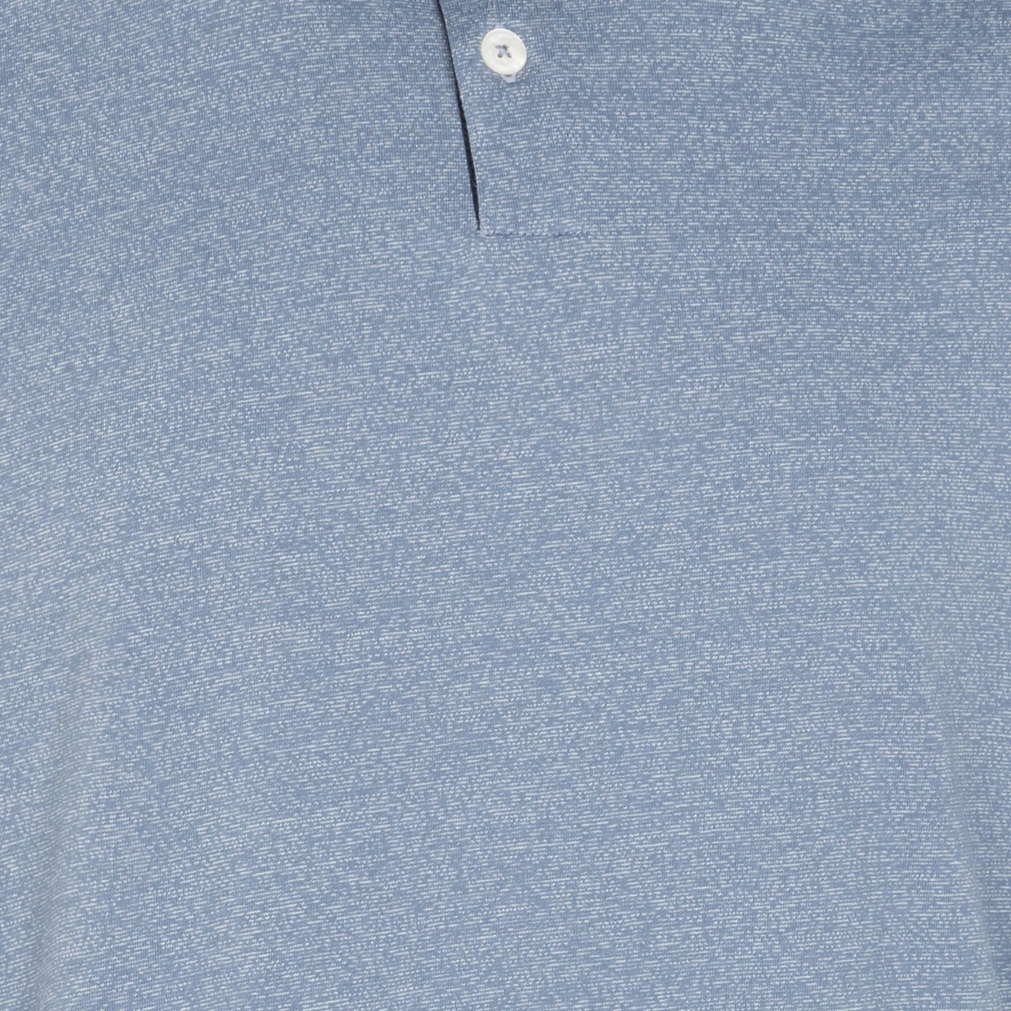 Polo regular-fit en coton bio mélangé | Bleu