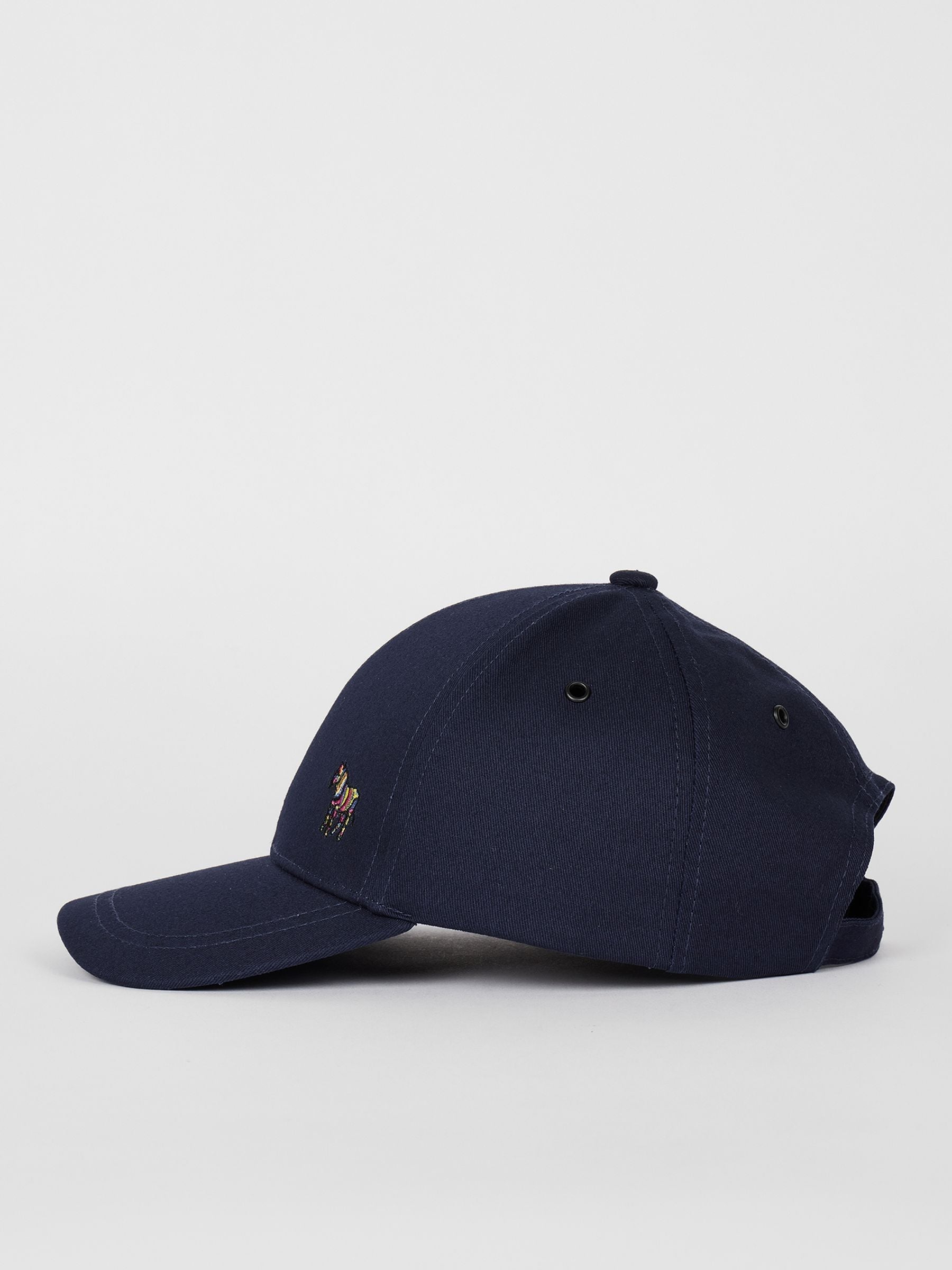 Marineblauw - PS Paul Smith Zebra Print Logo 100% Cotton Cap