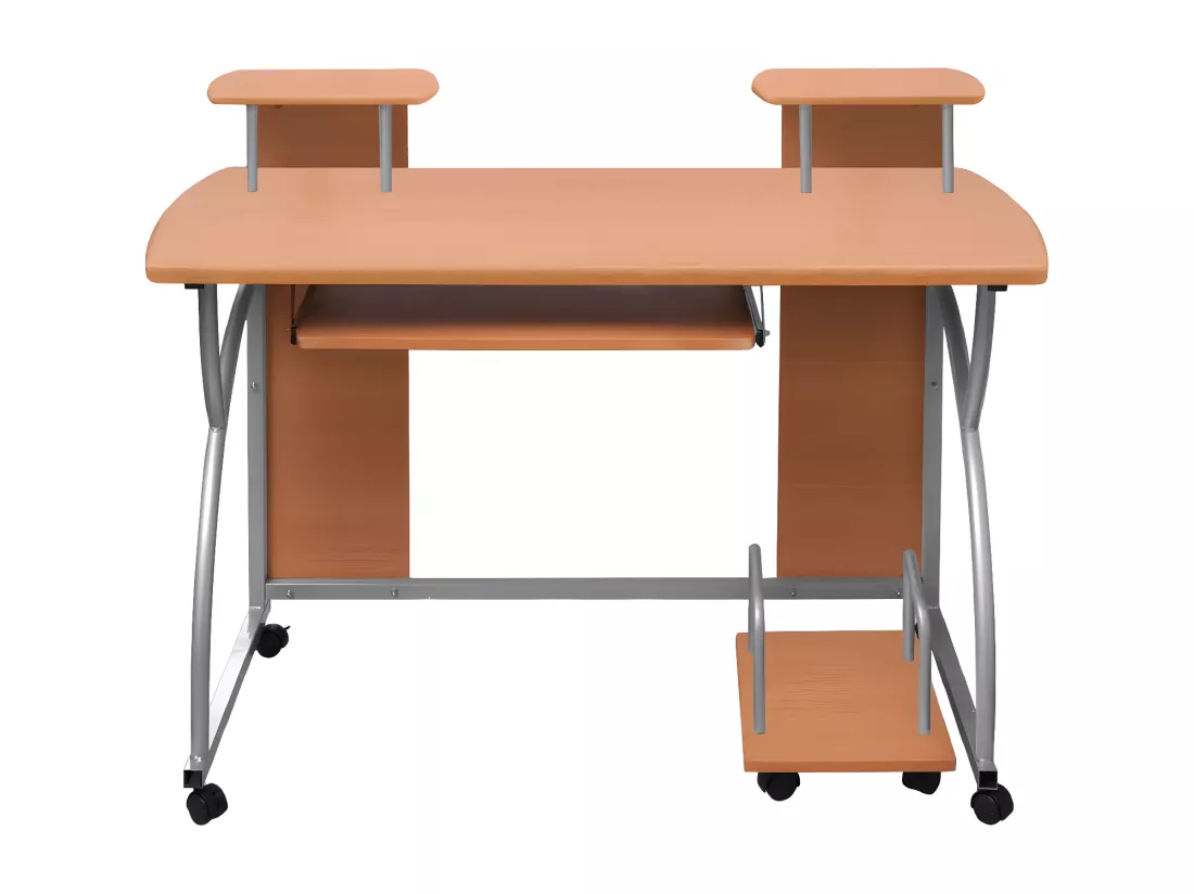 Bureau d'ordinateur Marron 110x52x88,5 cm Bois d’ingénierie