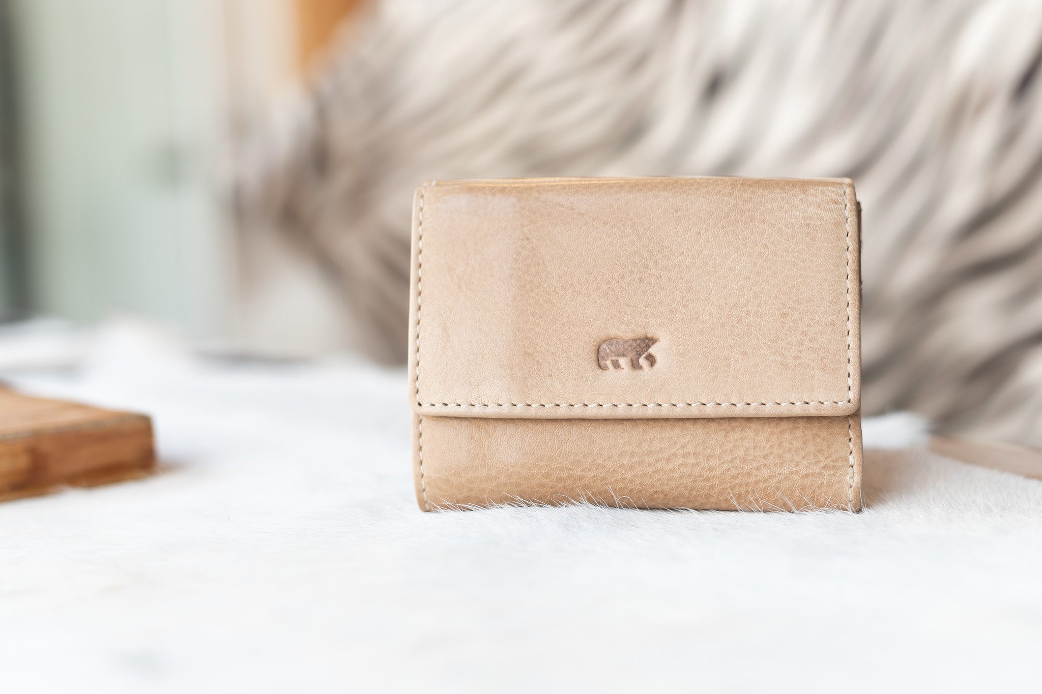 Portemonneetje 'Jolie' beige Beige