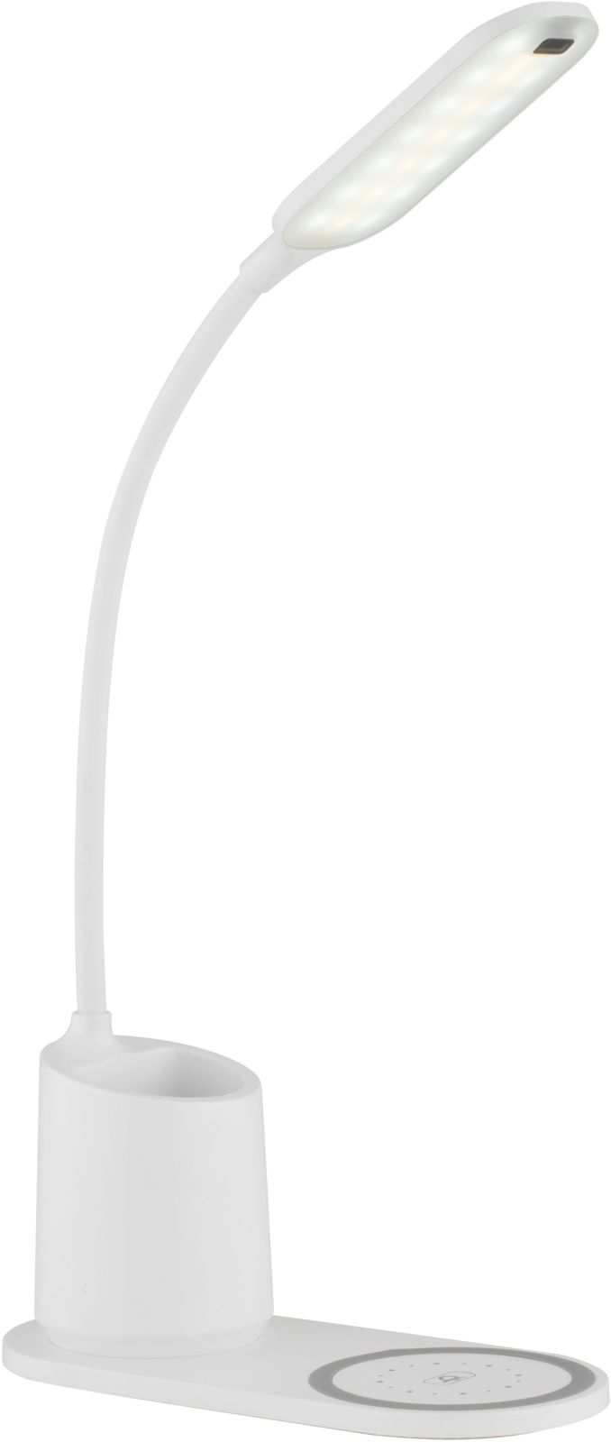 LED-Tischleuchte - weiß - Wireless Ladefunktion