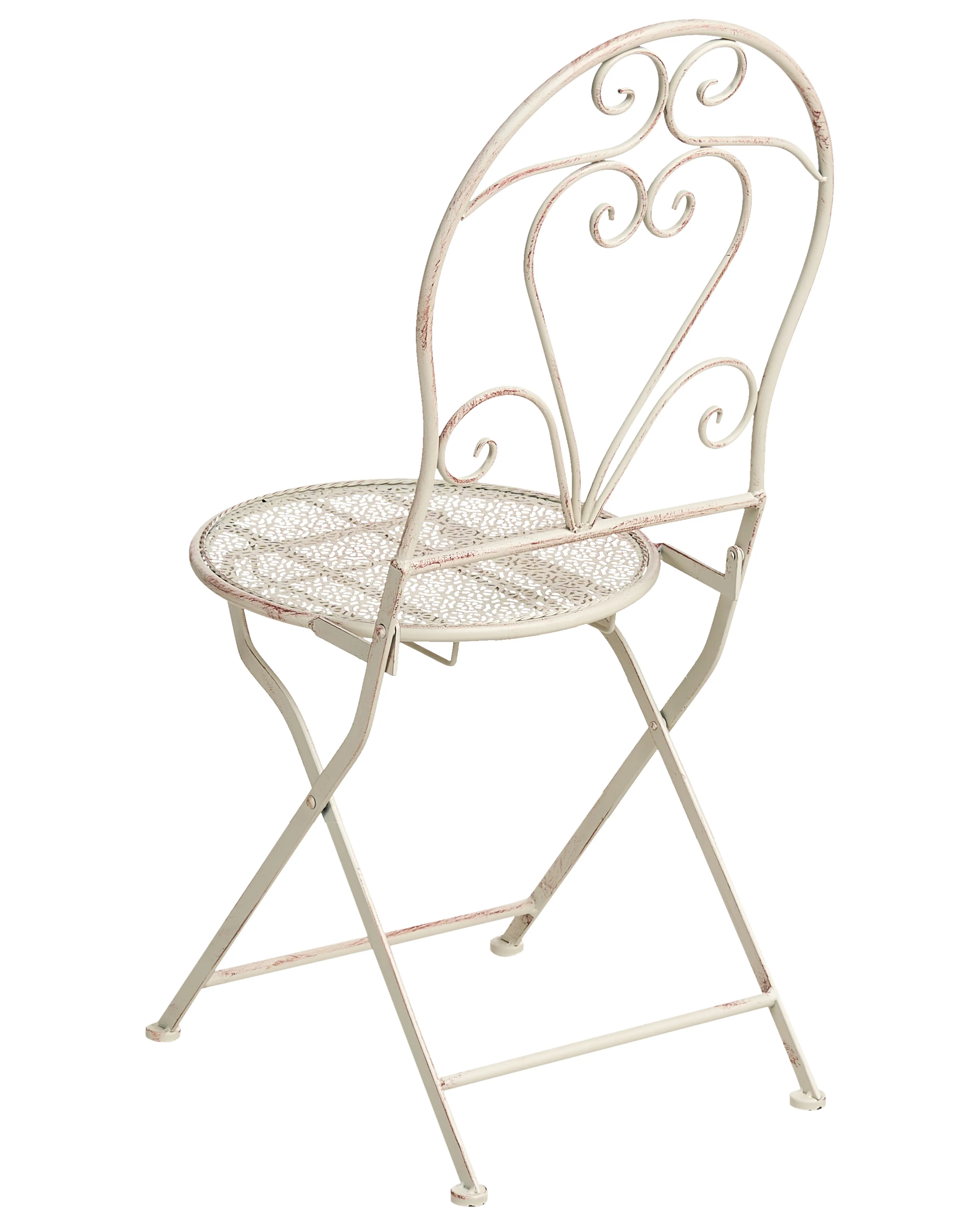 Set van 2 tuinstoelen FOLELLI inklapbaar Metaal Lichtbeige