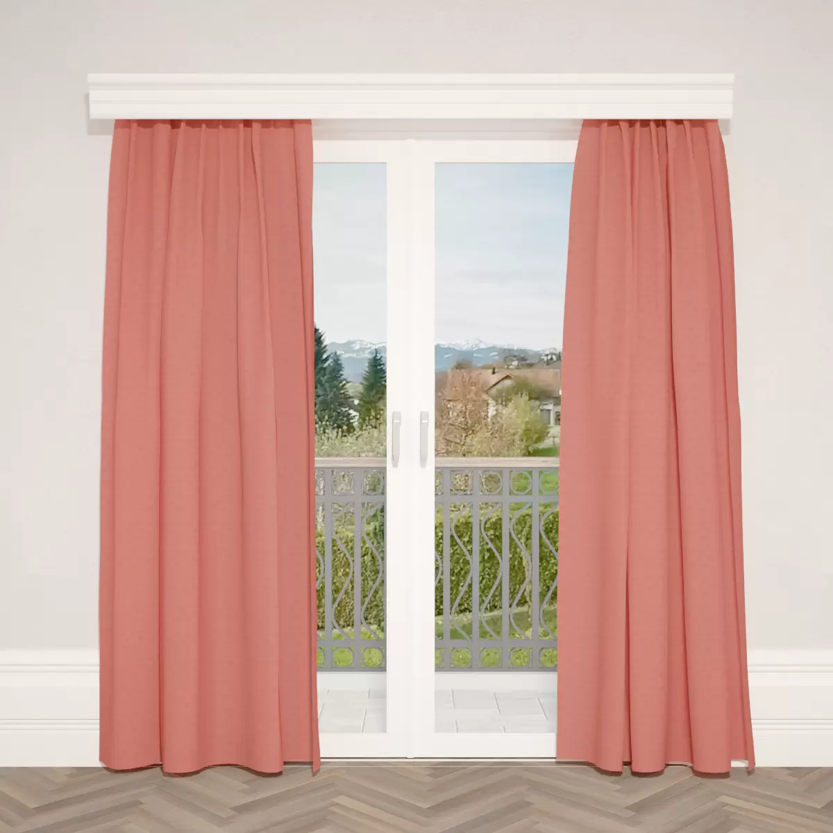 Verdunkelungsvorhang Satin Rosa