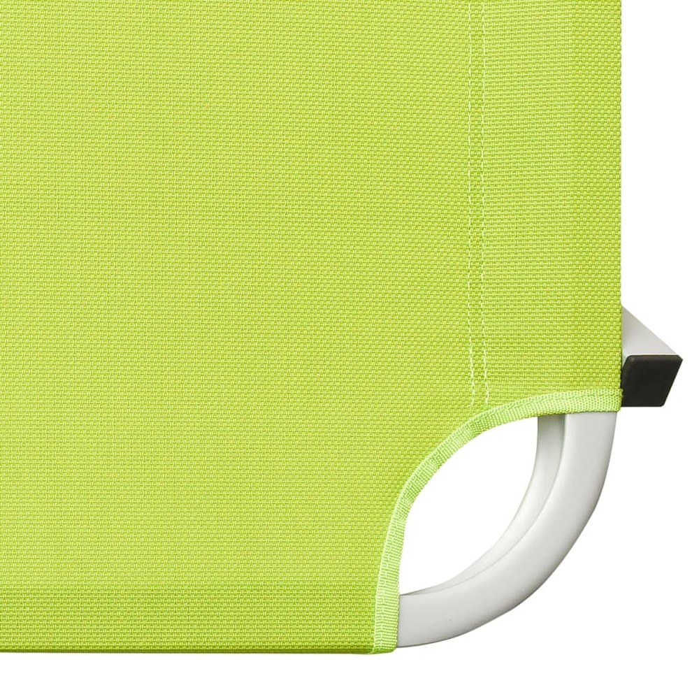 Transat chaise longue bain de soleil lit de jardin terrasse meuble d'extérieur aluminium et textilène vert