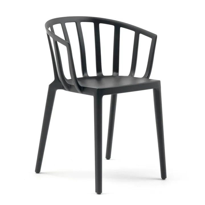 Kartell - Venice Stuhl, schwarz matt