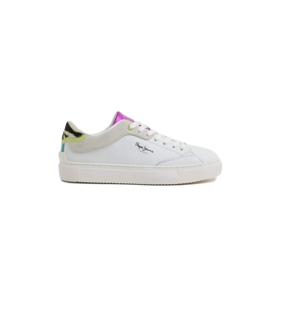 Tênis Pepe Jeans Adams Ari Basic de couro, branco