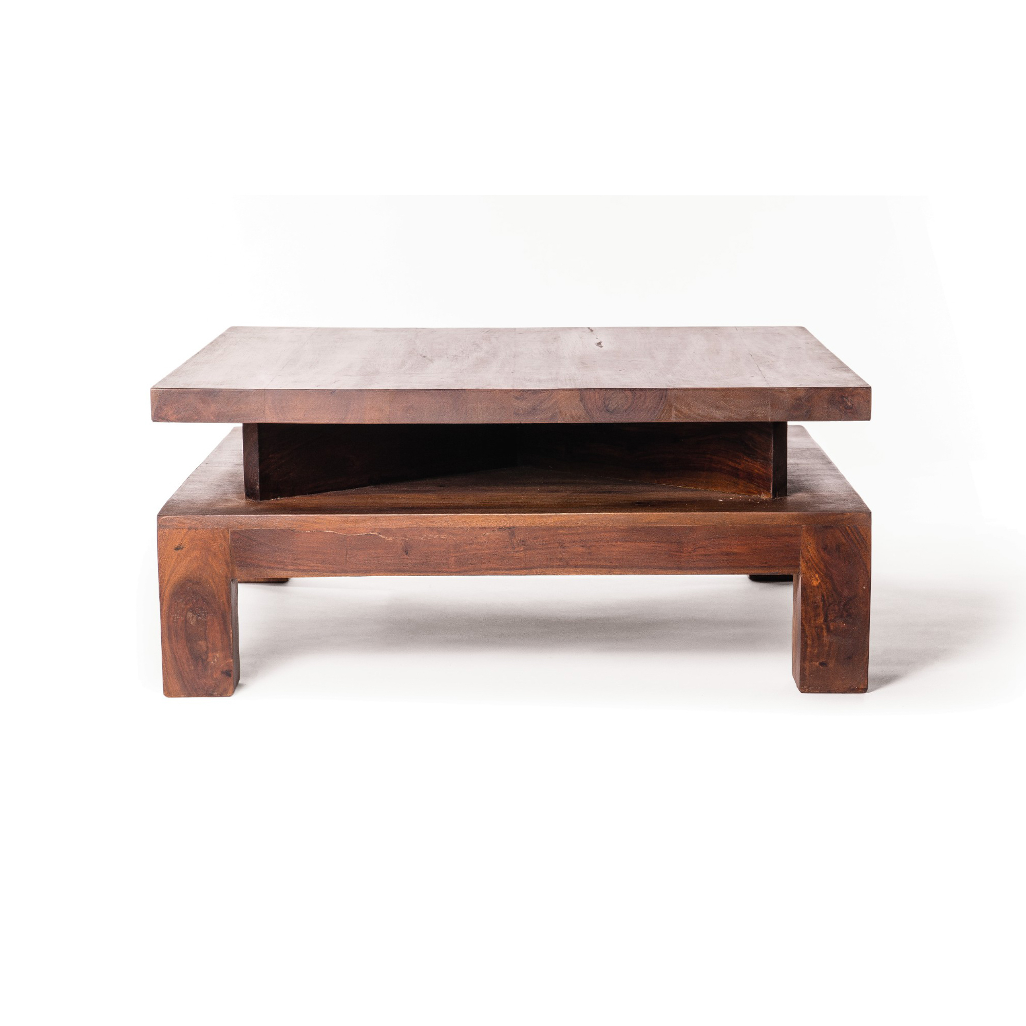 Couchtisch, braun, L 80 cm, B 80 cm, H 35 cm von fischer's lagerhaus