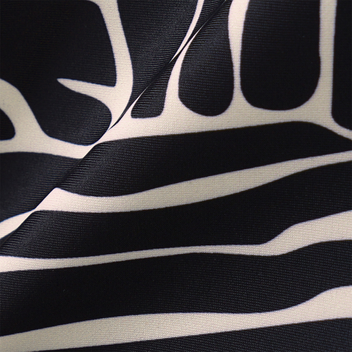 Gina Benotti Damen Badeanzug im Zebra-Look schwarz / weiss