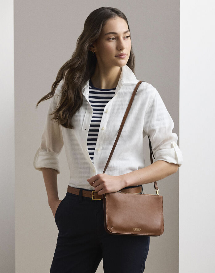 Lauren Ralph Lauren NTRL SMTH/WEB-LANDYN-CXB-MED Lauren tan