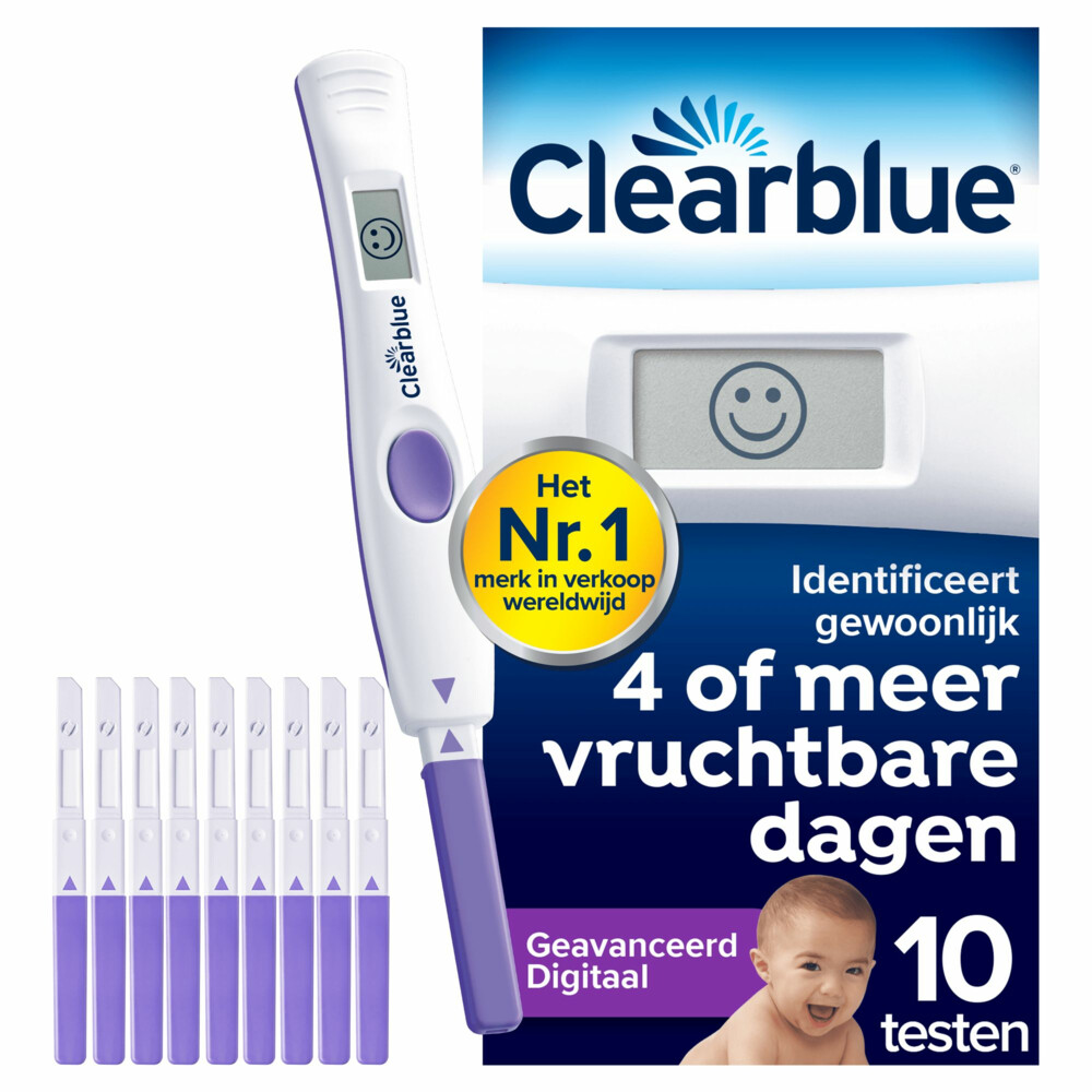 Clearblue Ovulatietest Digitaal Geavanceerd10 stuks
