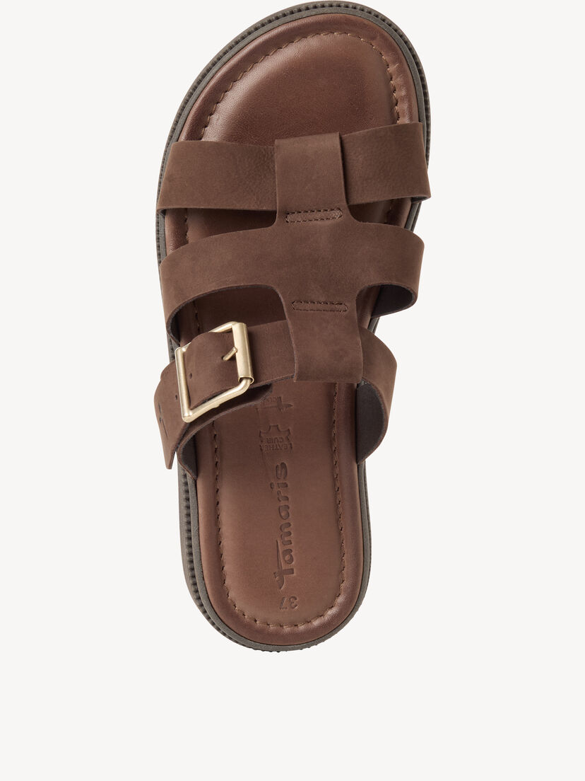 Leren Slipper - bruin