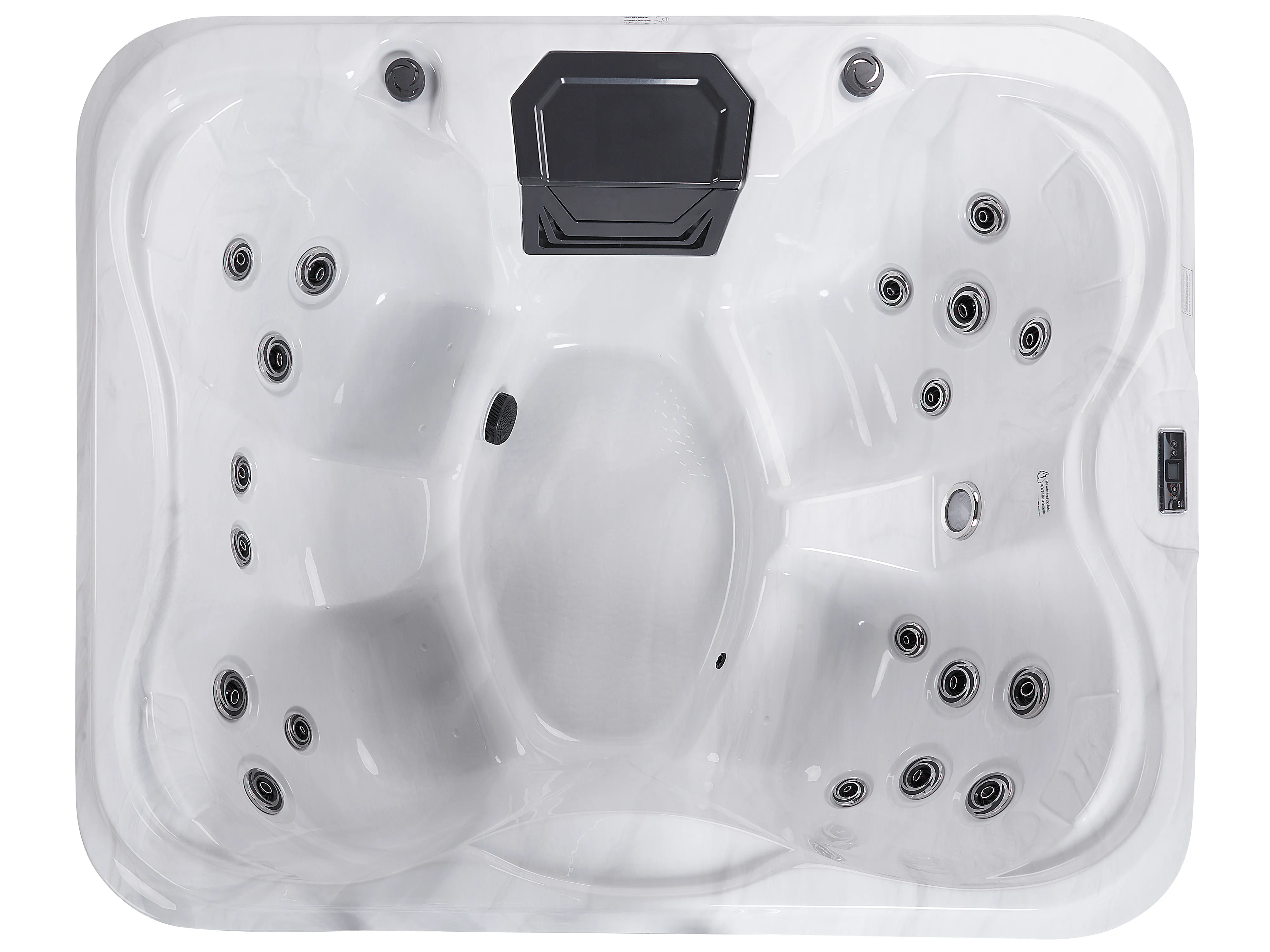 Buiten hottub met LED ARCELIA Wit