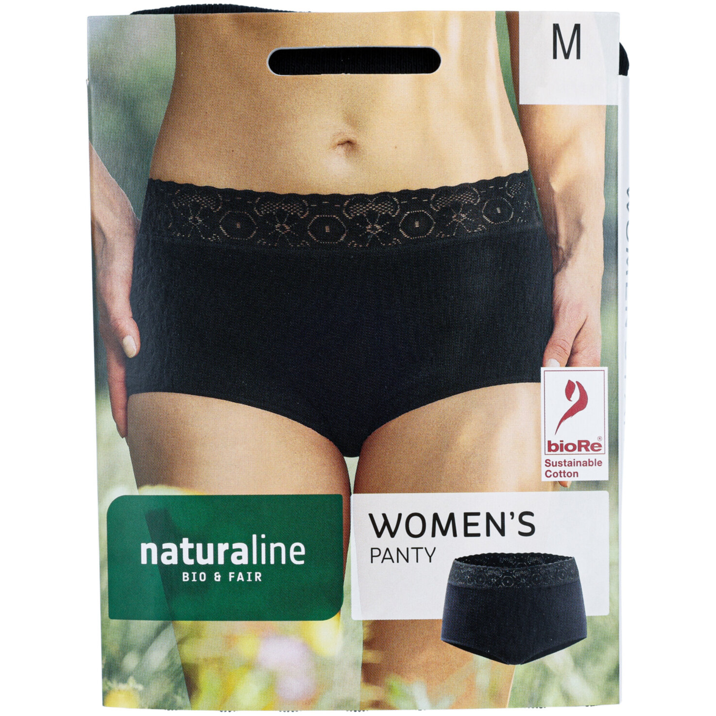 Naturaline Textil Damen Panty schwarz M
