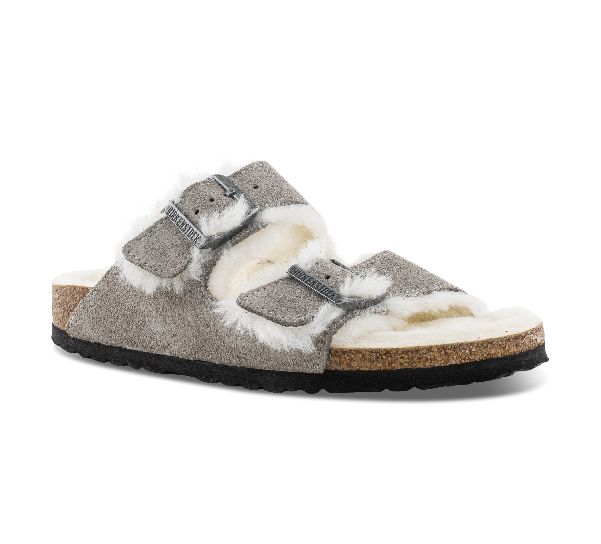 Birkenstock Arizona - Offene Hausschuhe grau