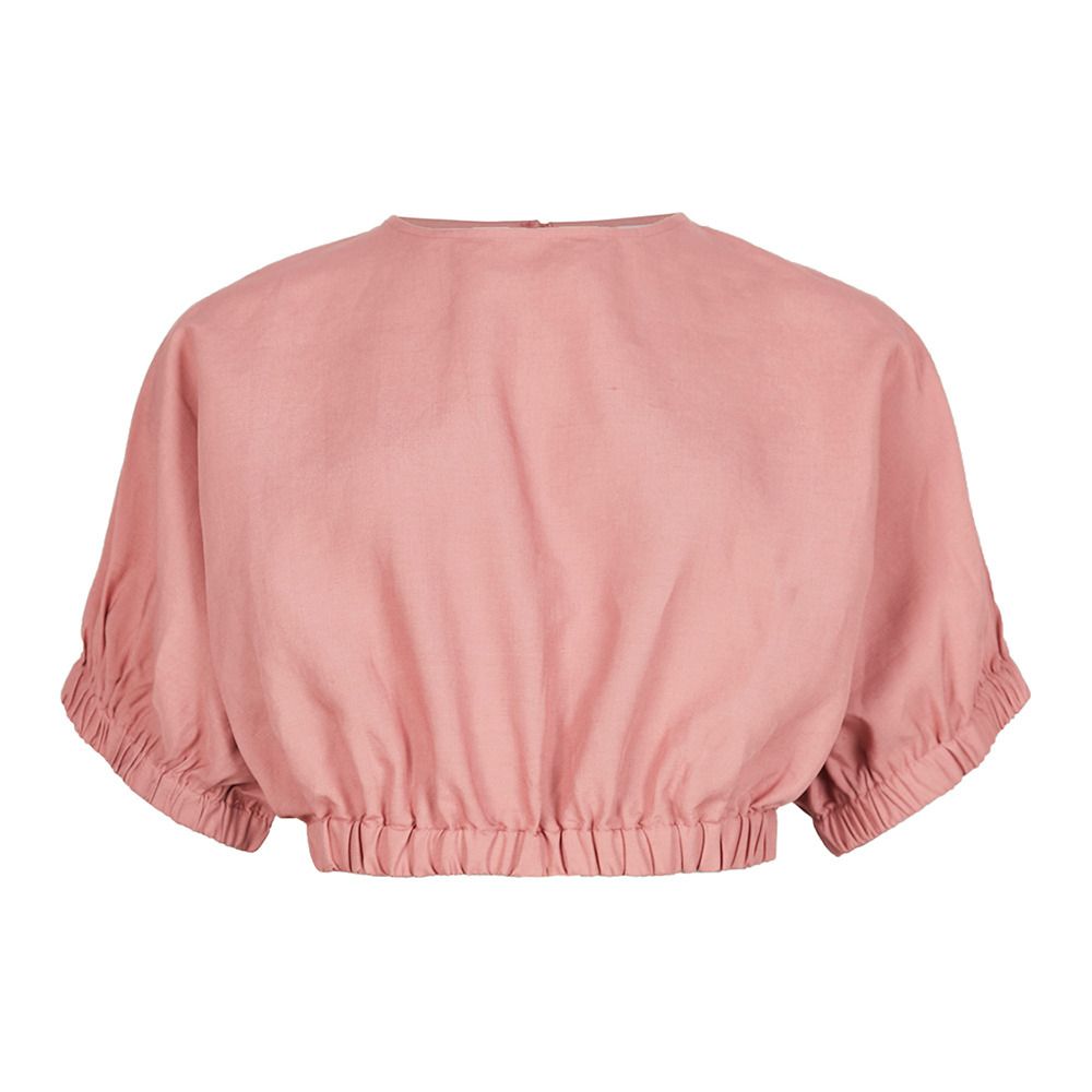 O'Neill TIDDA WOVEN - Crop top Femme ash rose