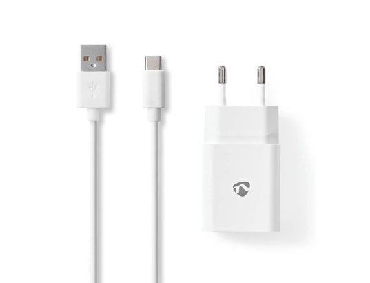NEDIS - Chargeur secteur Blanc avec cable USB-C 1M