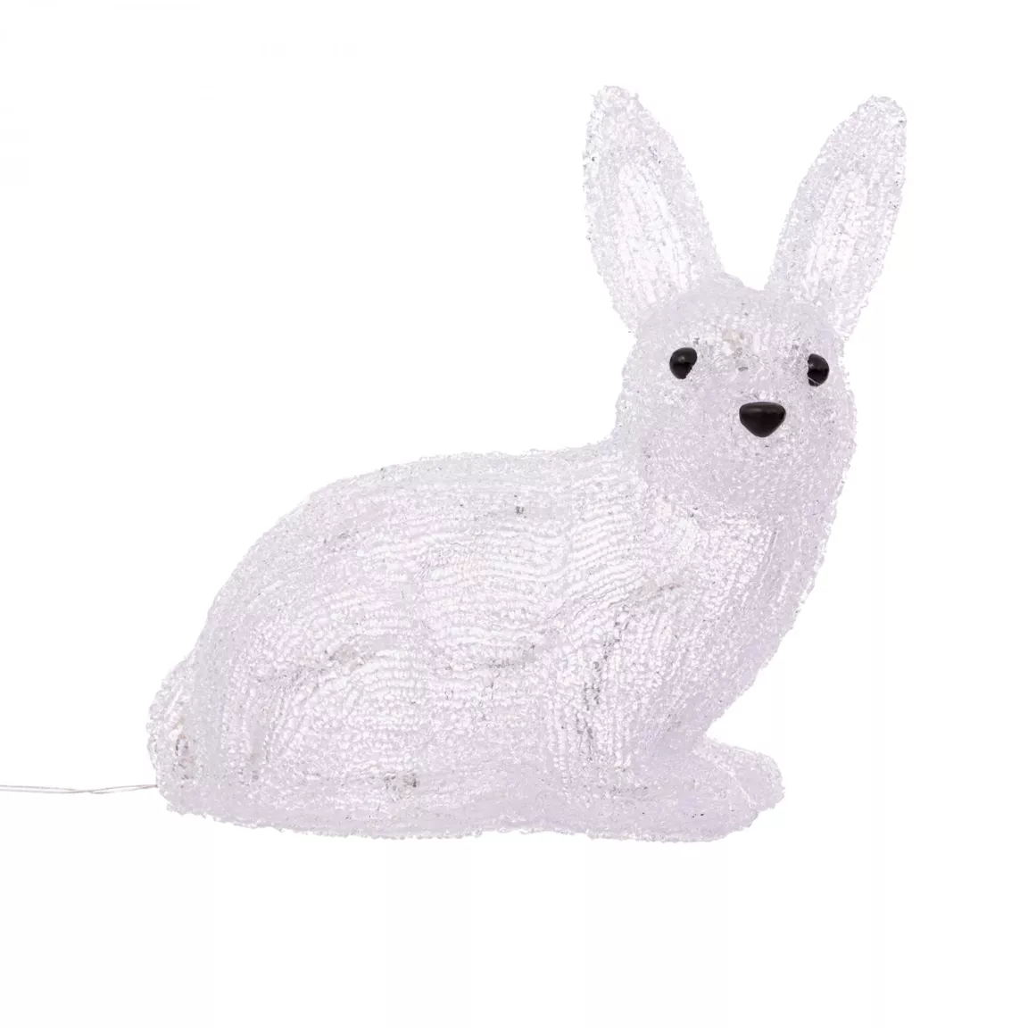 Petit lapin lumineux 30 LED (H26 cm) Blanc froid