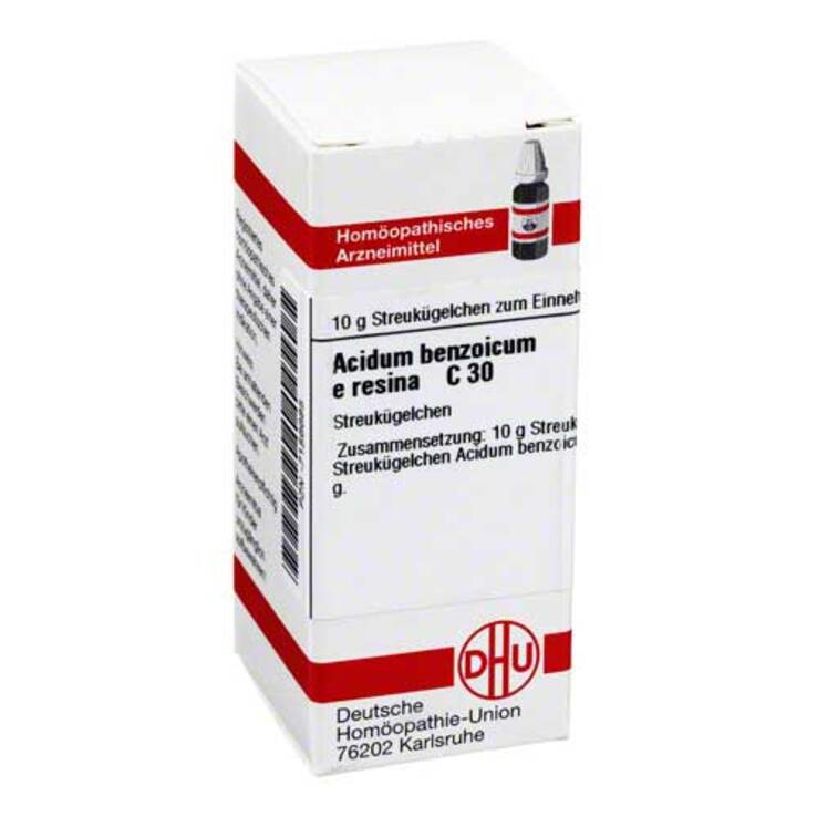 DHU Acidum benzoicum e res. C 30, 10 g