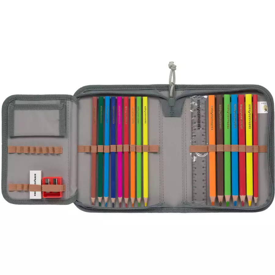 LÄSSIG Schulranzen-Set 7-tlg. Flexy Unique Speckles anthracite