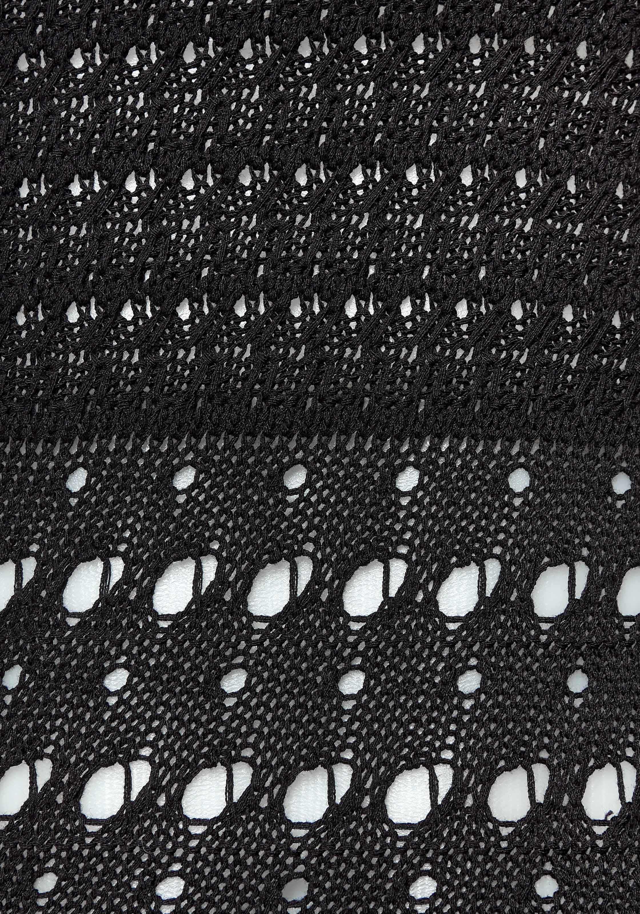 Vivance Strickkleid mit Schlitz, Festival, modisches Häkelkleid, Strandkleid