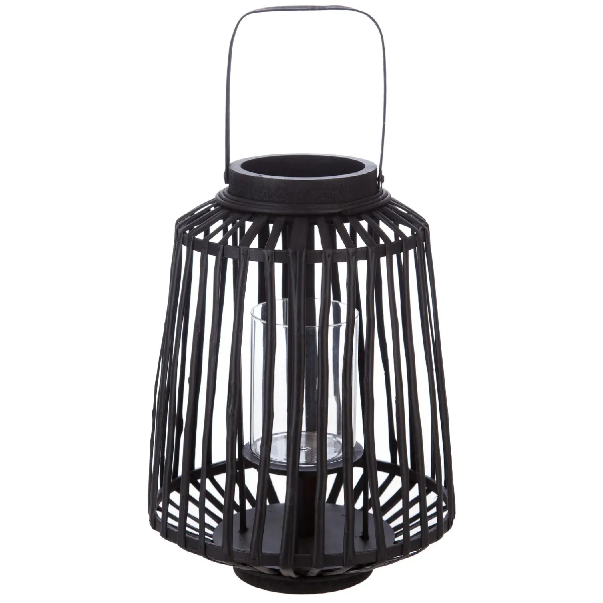 Atmosphera, Createur D'Interieur Atmosphera Lanterne Rotin - Noir