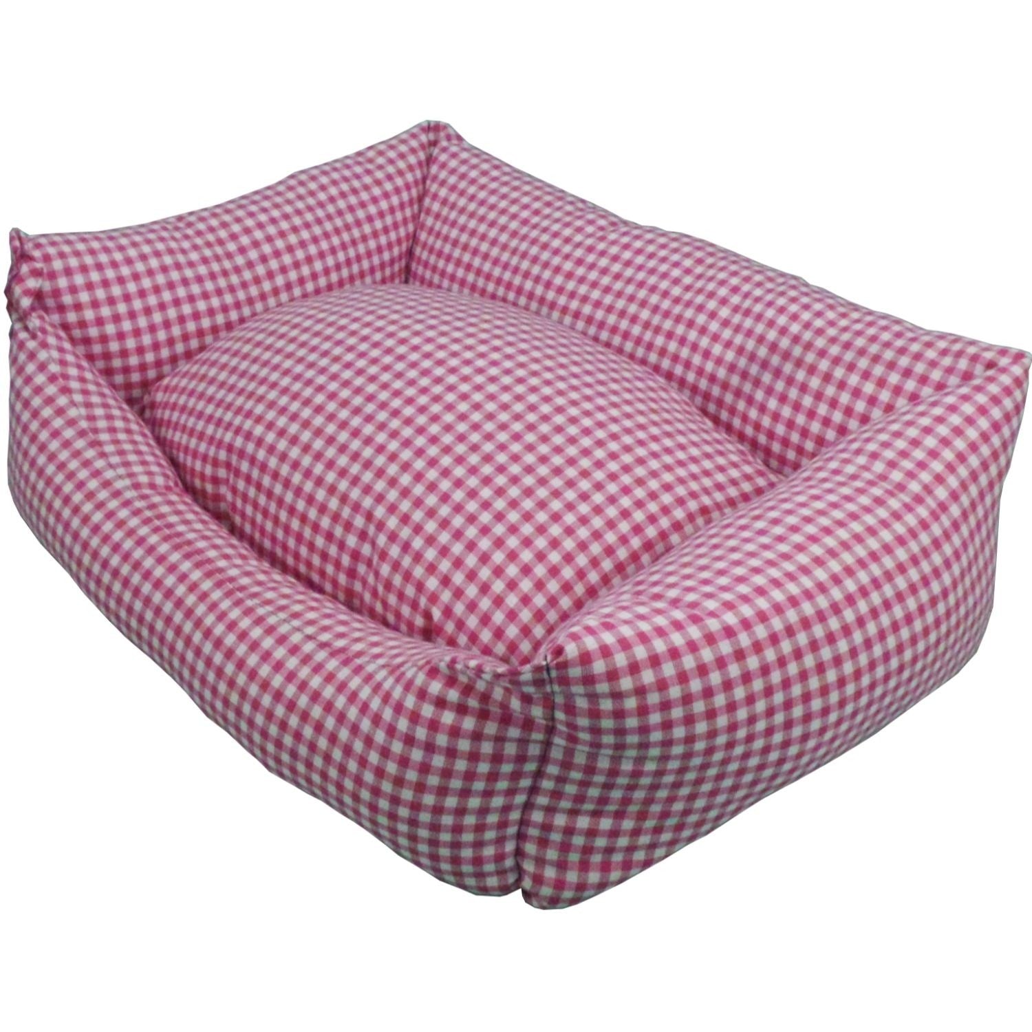Berço quadrado VICHY T1 50x40 rosa