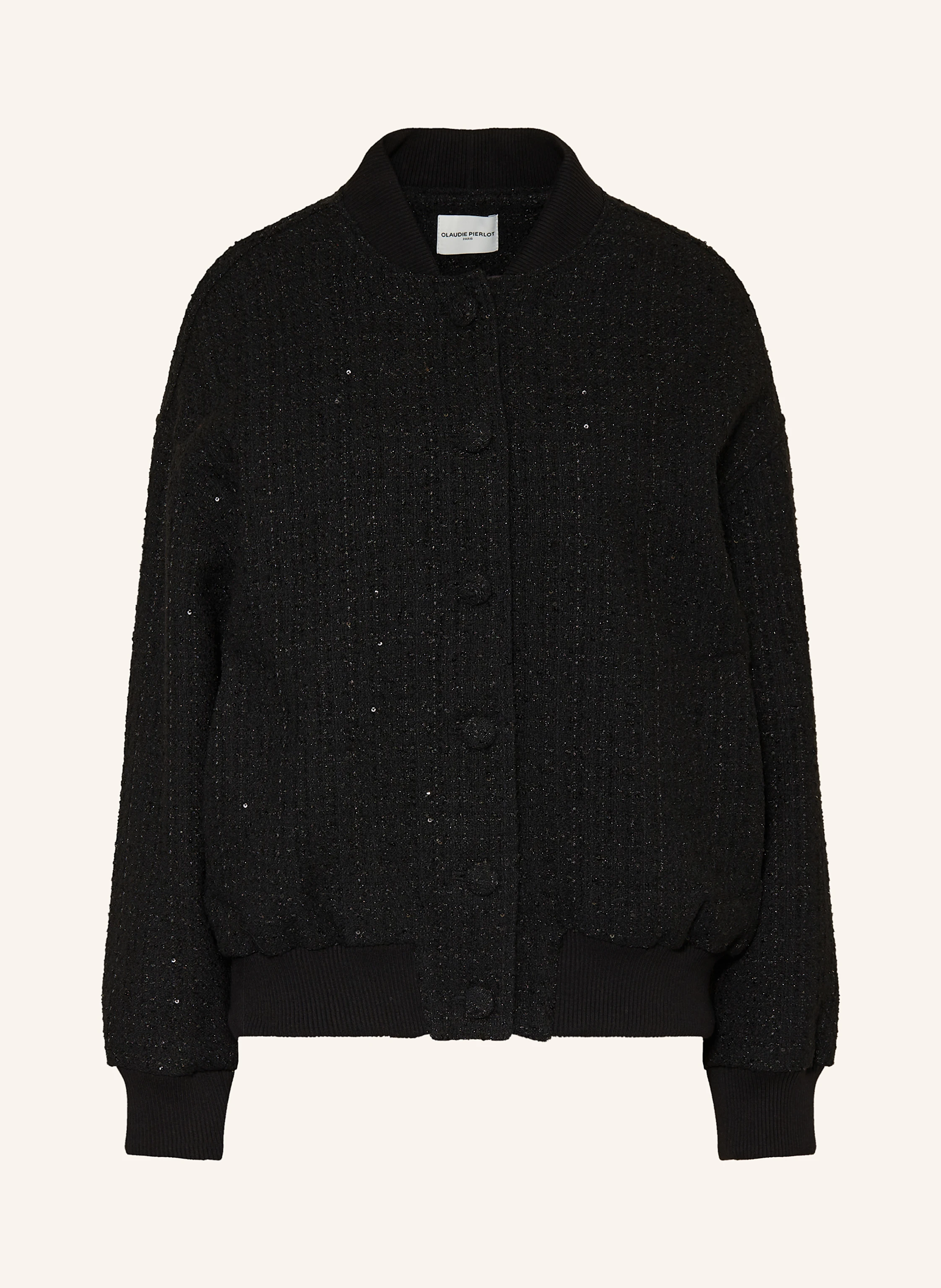 CLAUDIE PIERLOT Tweed-Blouson mit Pailletten
