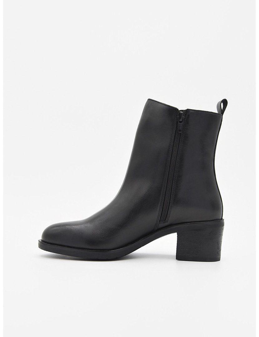 Women's Black Heeled Ankle Boots