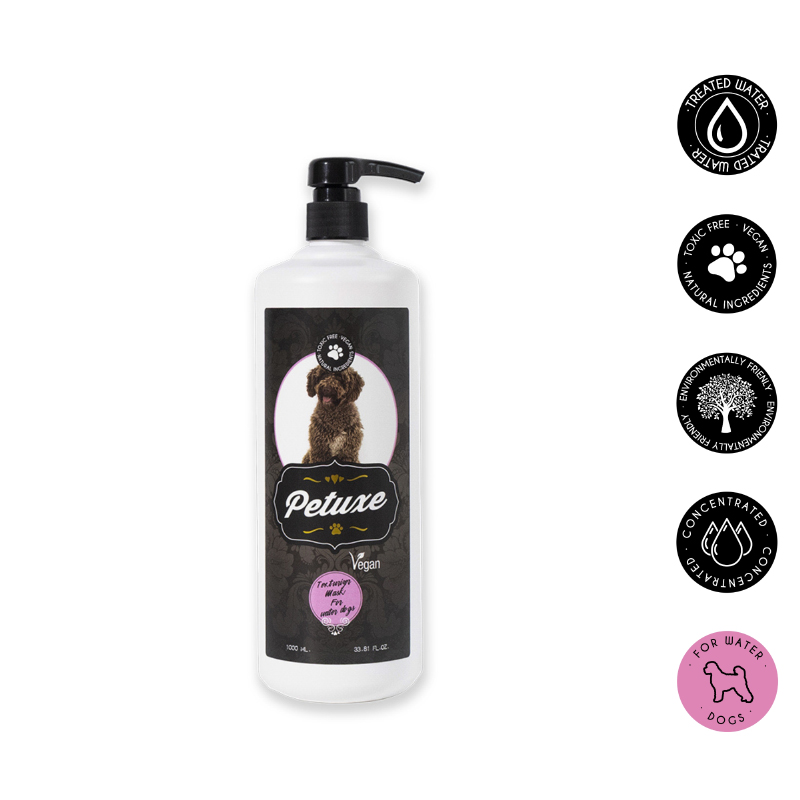 Máscara Petuxe para cães aquáticos e cães de pelo encaracolado.