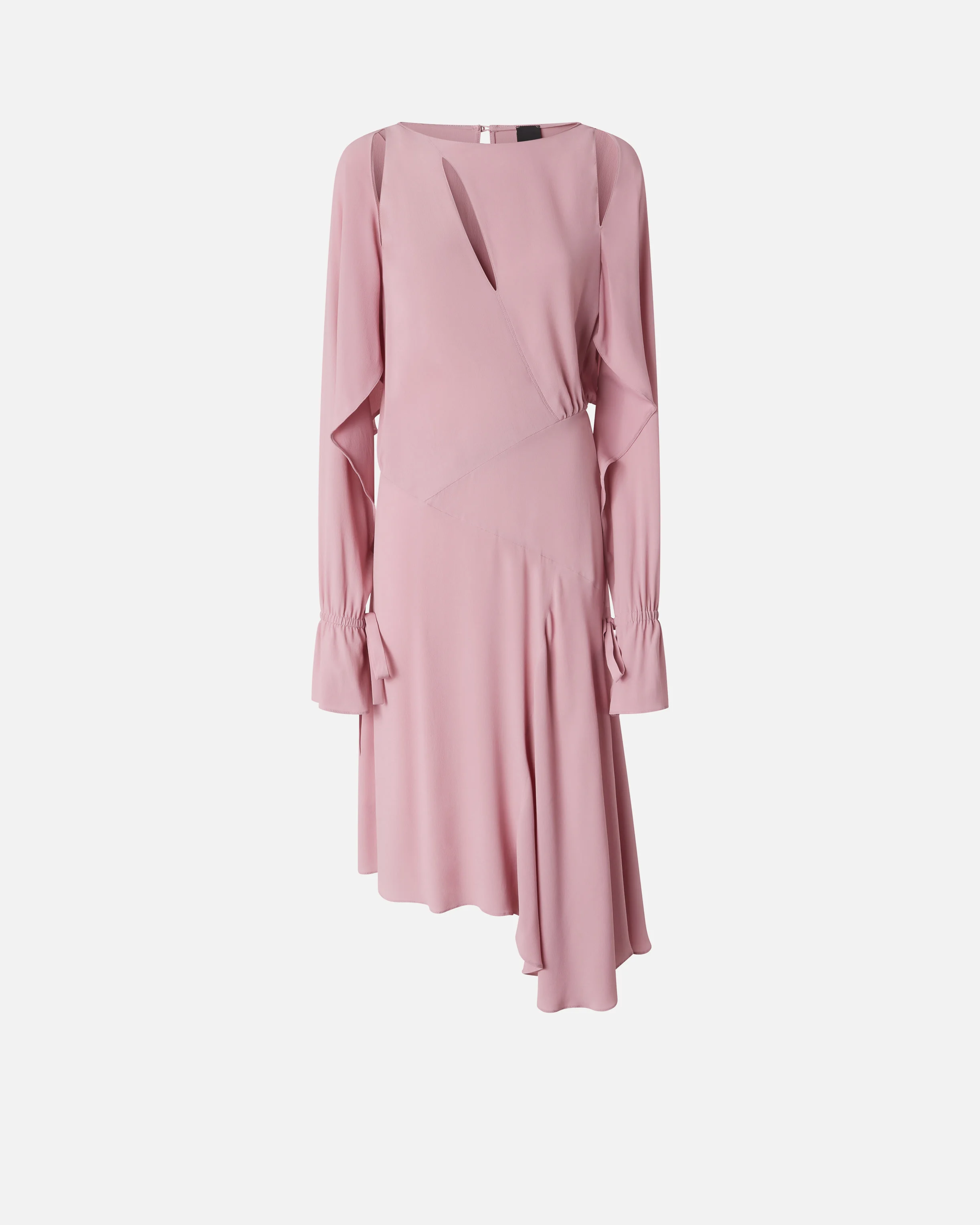 Robe midi asymétrique | Rose