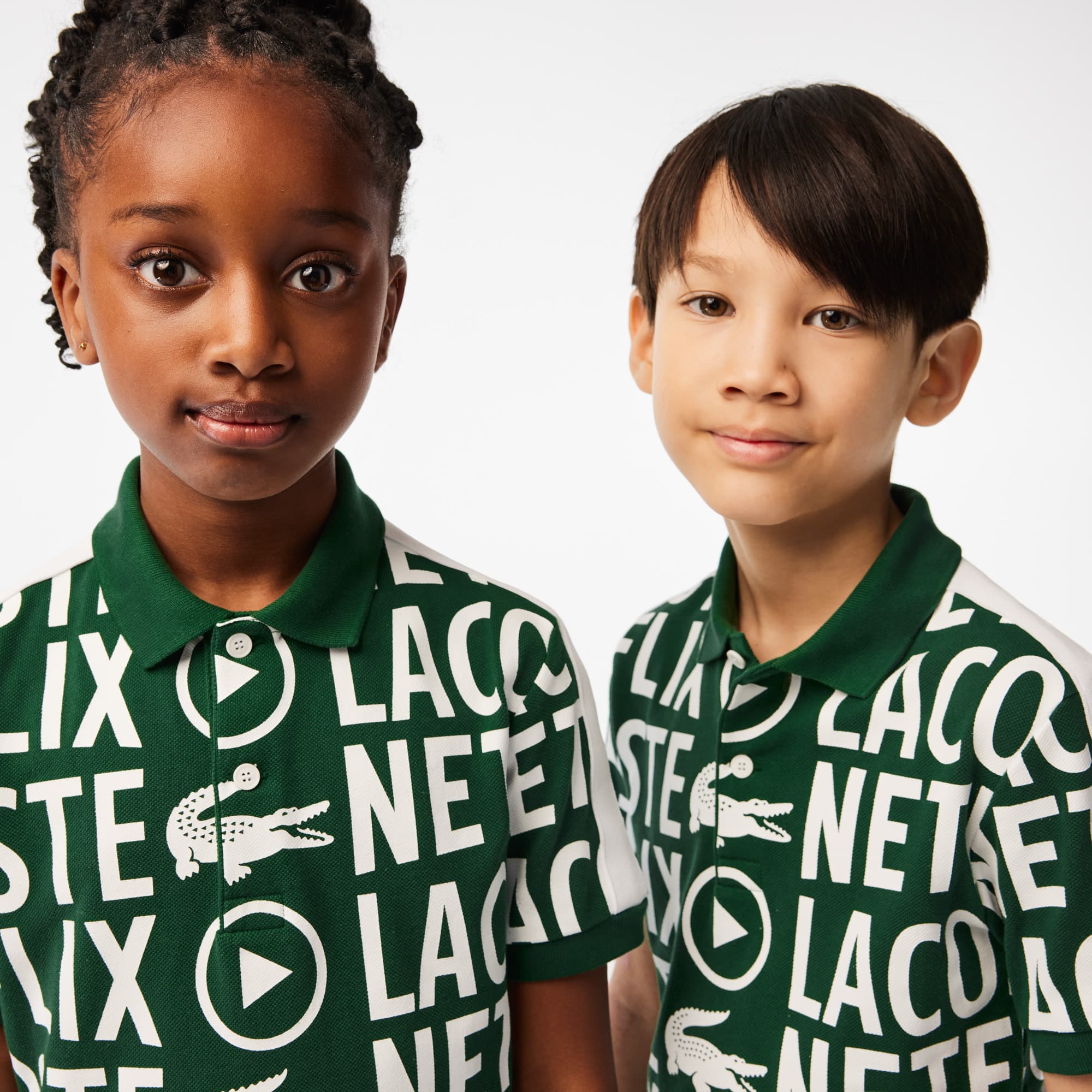 Polo enfant Lacoste x Netflix en coton biologique Polos - Blanc - Lacoste - Enfant