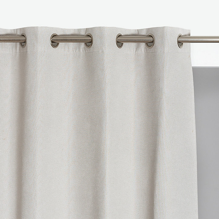 Rideau occultant Midnight blanc lin L.260 x l.130 cm