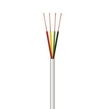 HANDSON Signaalkabel 4 x 0,8mm² 10 meter Wit