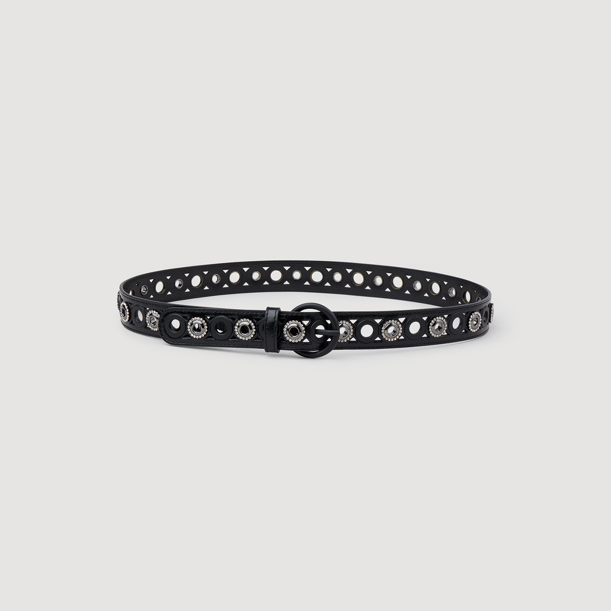 Ceinture en cuir á œillets
