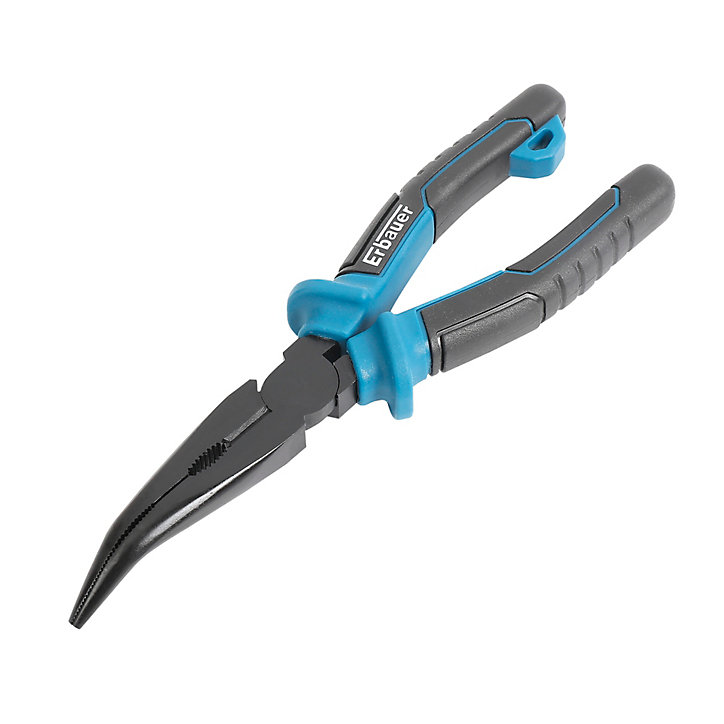 Pince à bec coudé Erbauer à ouverture max 61mm x l.200 mm