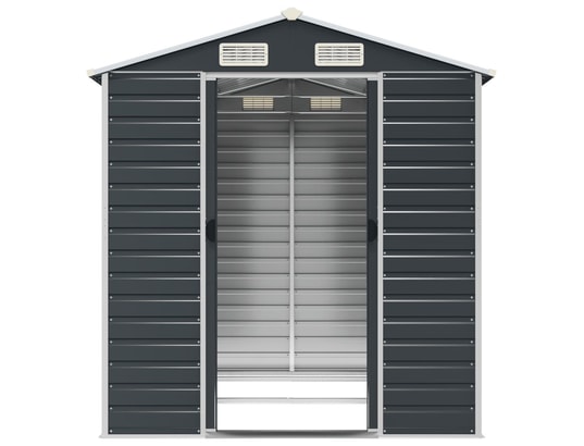 VIDAXL - Abri de jardin anthracite 191x215x198 cm acier galvanisé