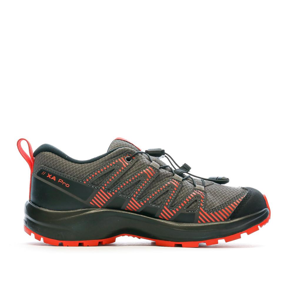 Salomon Baskets Grise/Rouge Garçon Junior Salomon Xa Pro V8