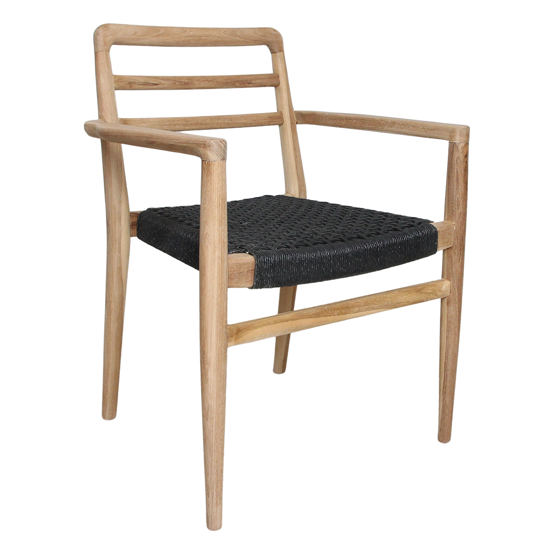 Tuinstoel Verano met armleuning zwart