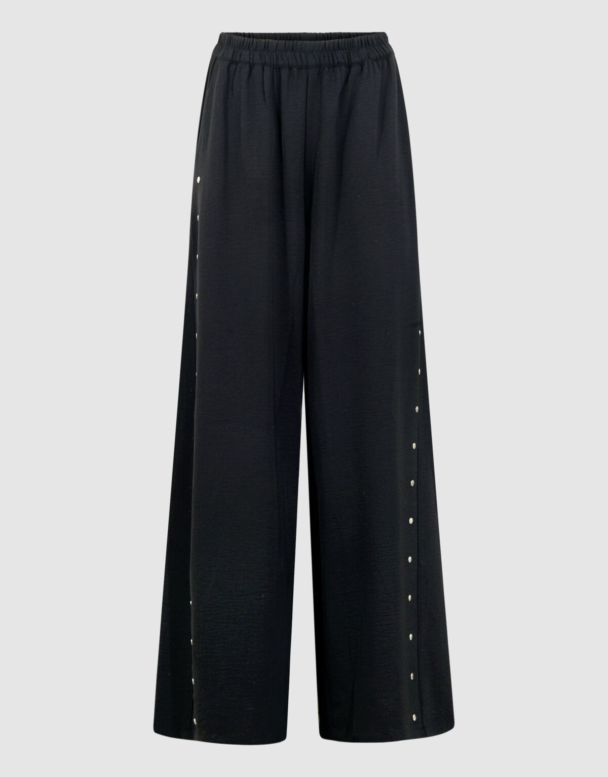 Twist Studs Wide Leg Fit Broek Zwart