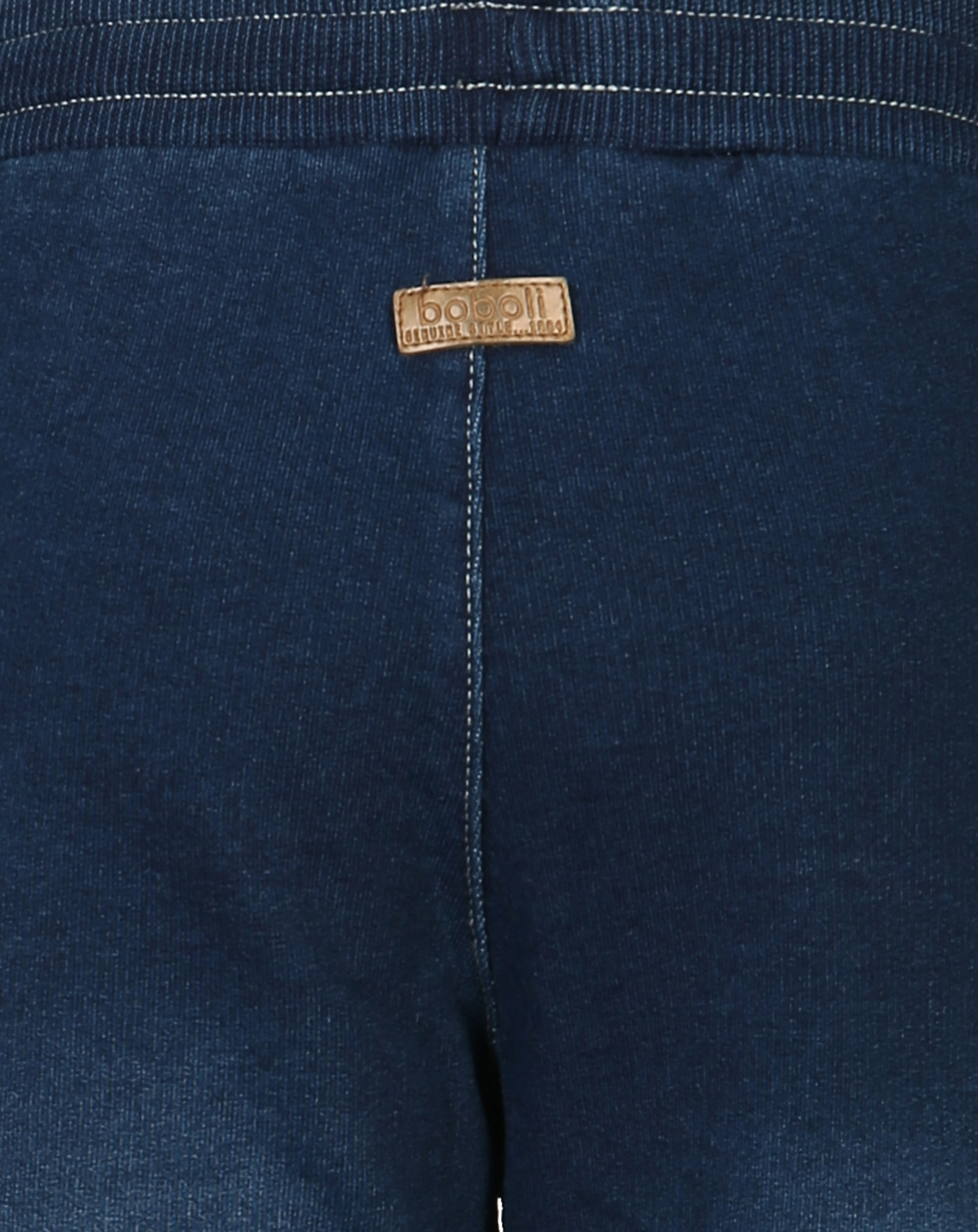 Sweat-Jeanshose BASIC in blue denim