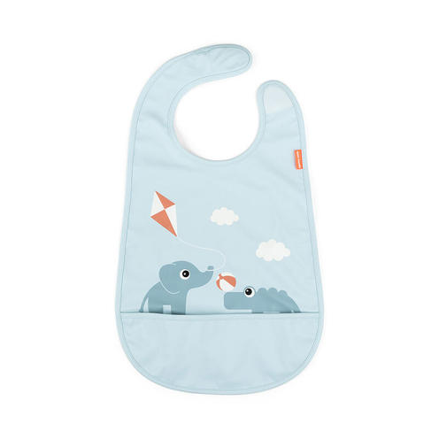 Bavoir velcro playground Bleu - DONE BY DEER