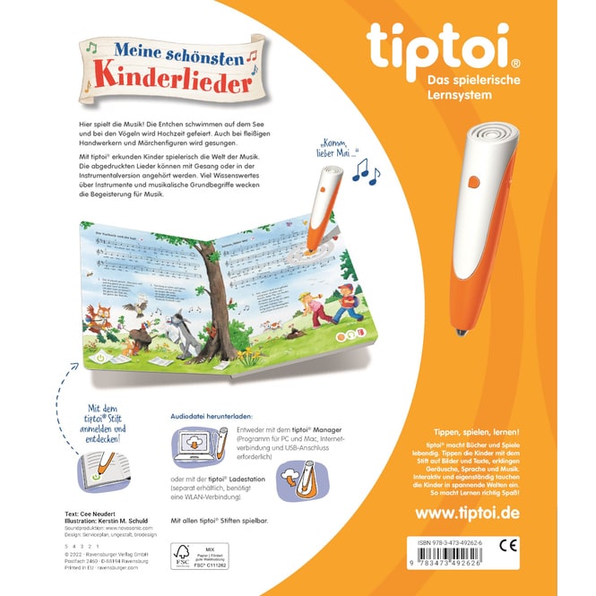 tiptoi® Buch - Meine schönsten Kinderlieder