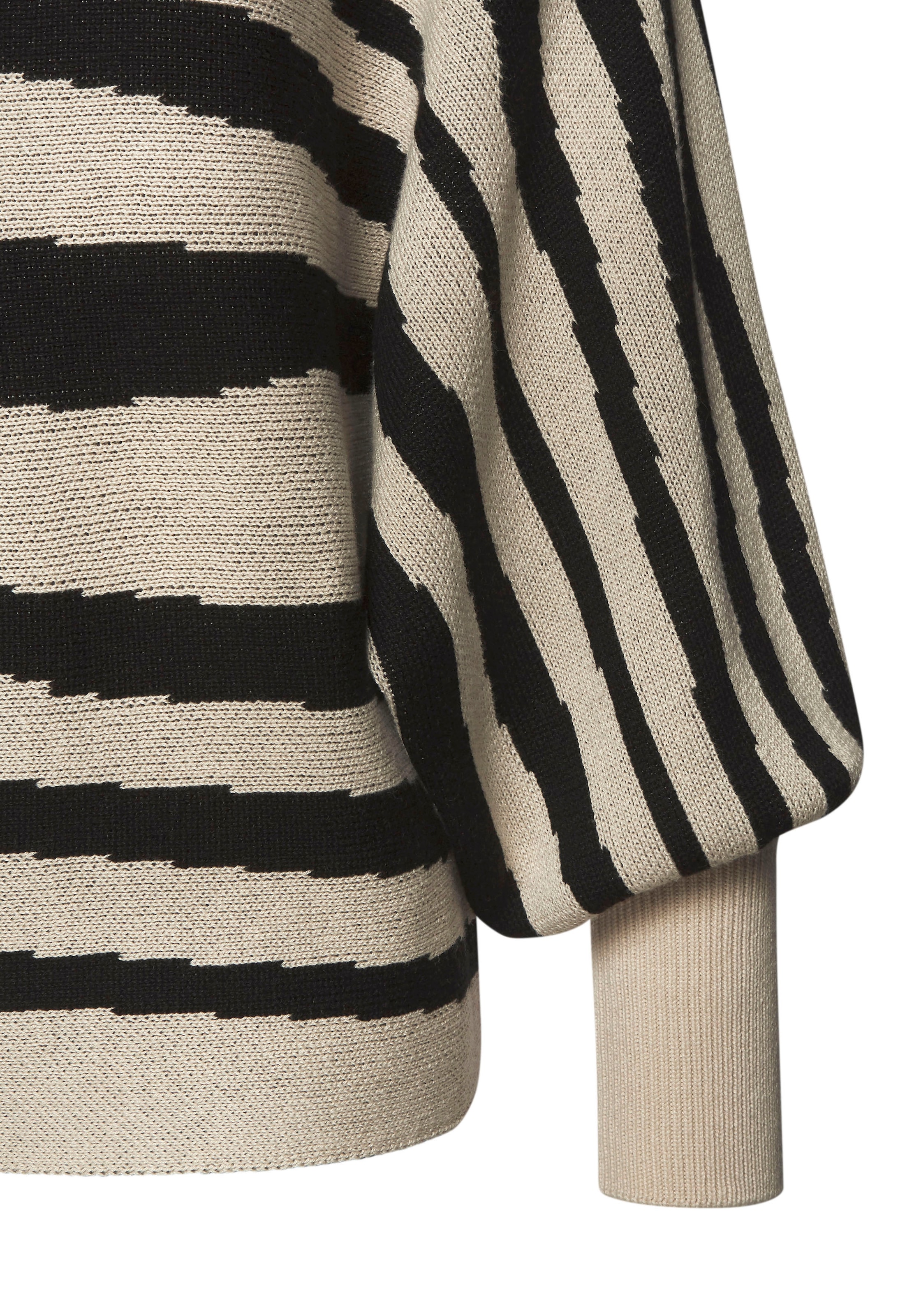 LASCANA Strickpullover , mit Zebramuster, Jaquardpullover, Fledermausärmel, modisch
