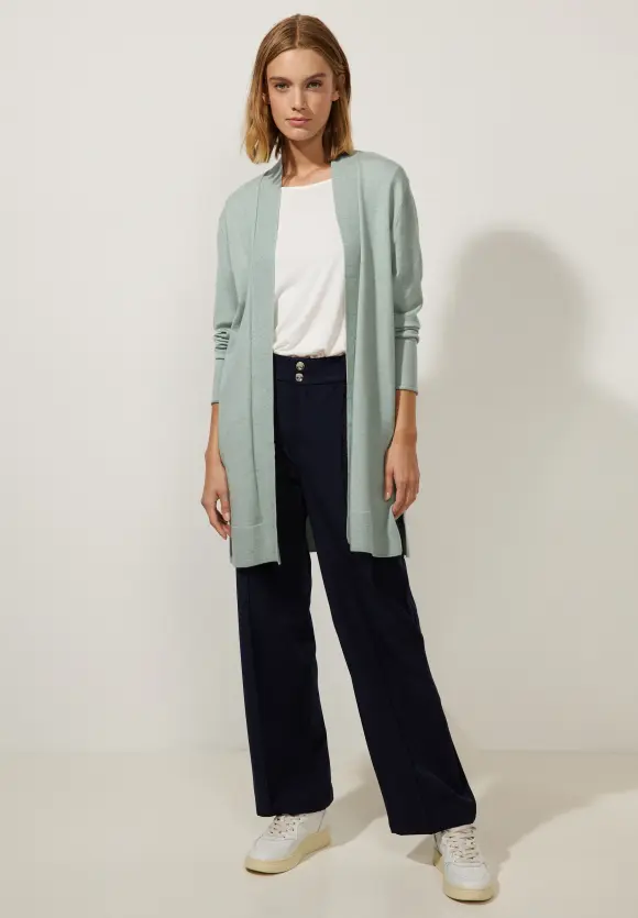 Offener Cardigan - wave green melange