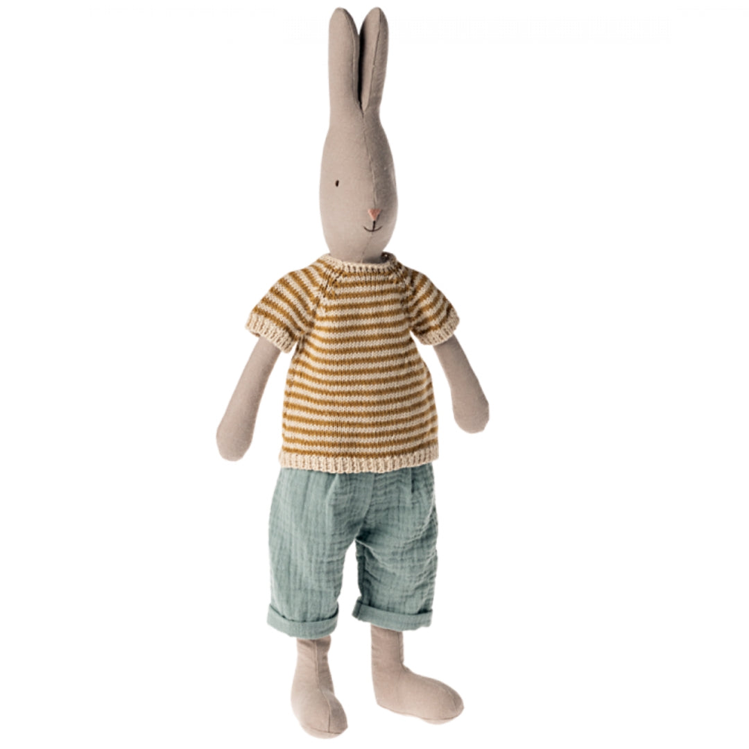 Maileg knuffelkonijn met gebreid shirt - 49 cm