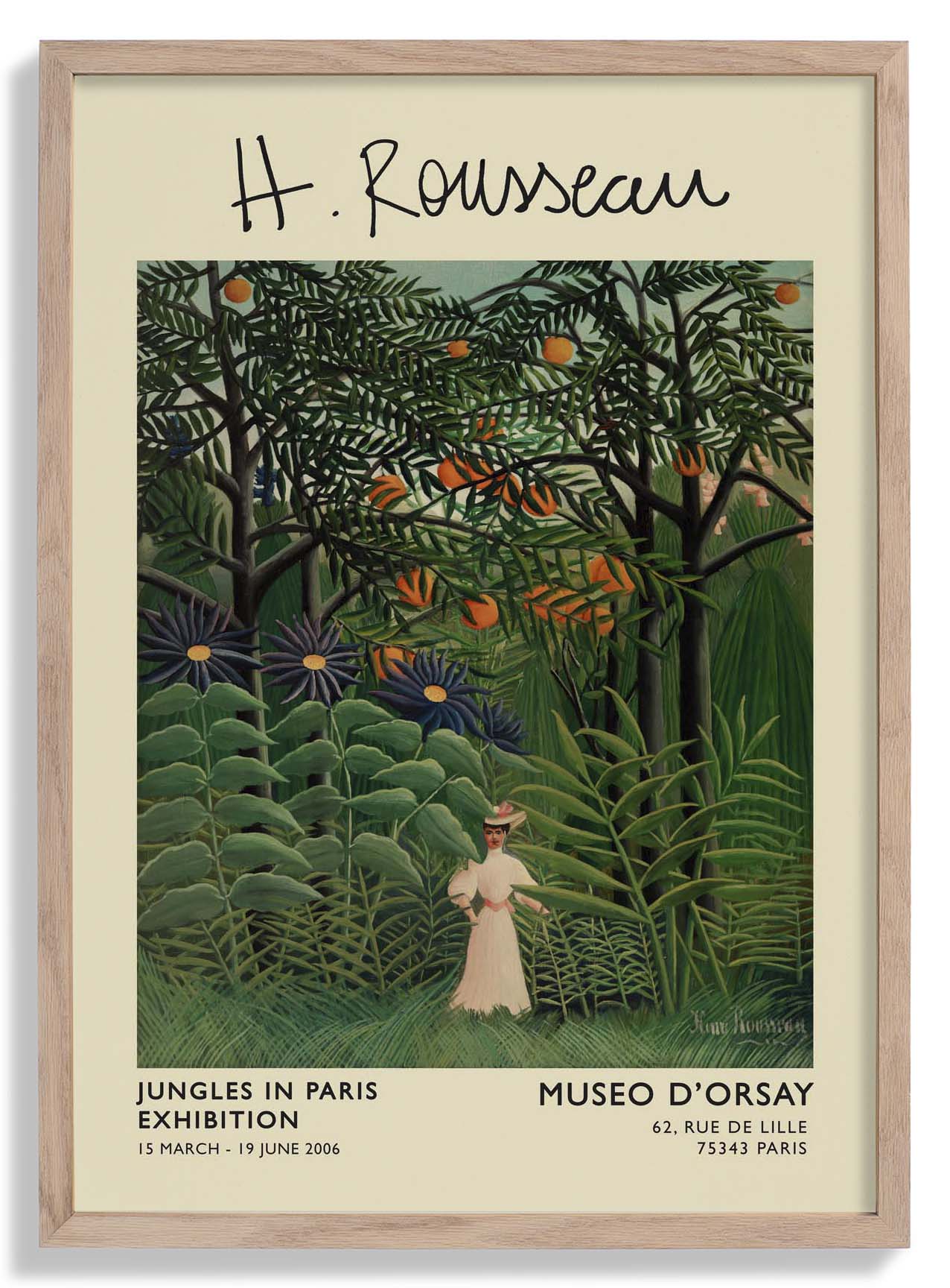 Frau geht Rousseau Ausstellung