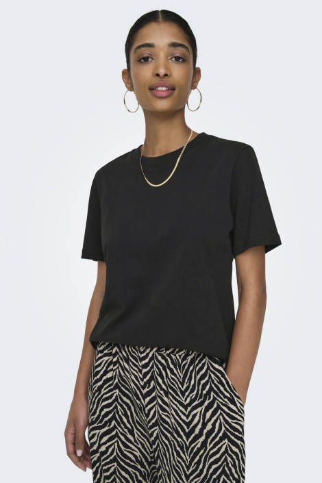 Only zwarte dames t-shirt